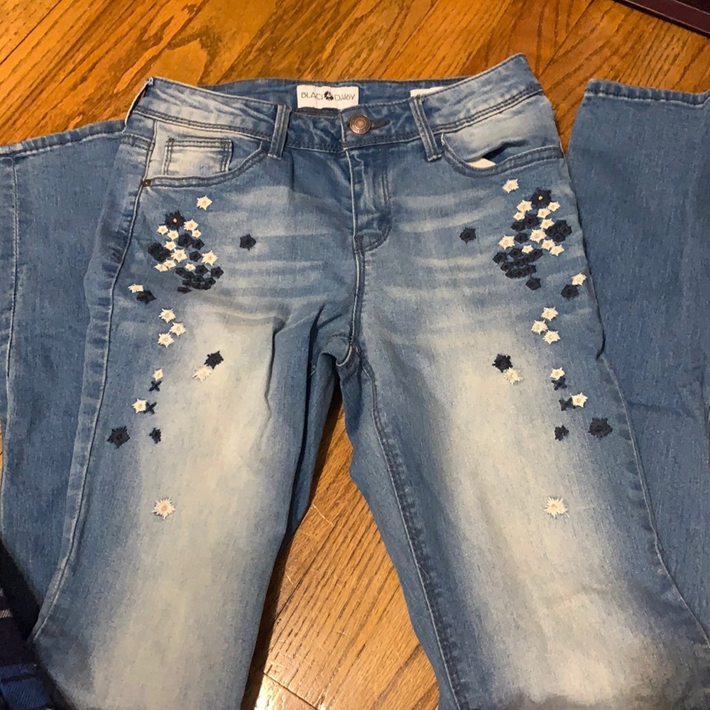 lightly worn skinny jeans